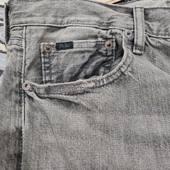 SOLD!!! Polo Ralph Lauren  Men’s Sullivan Slim Distressed Jeanns - Grey - 34×32 - Picture 3 of 12